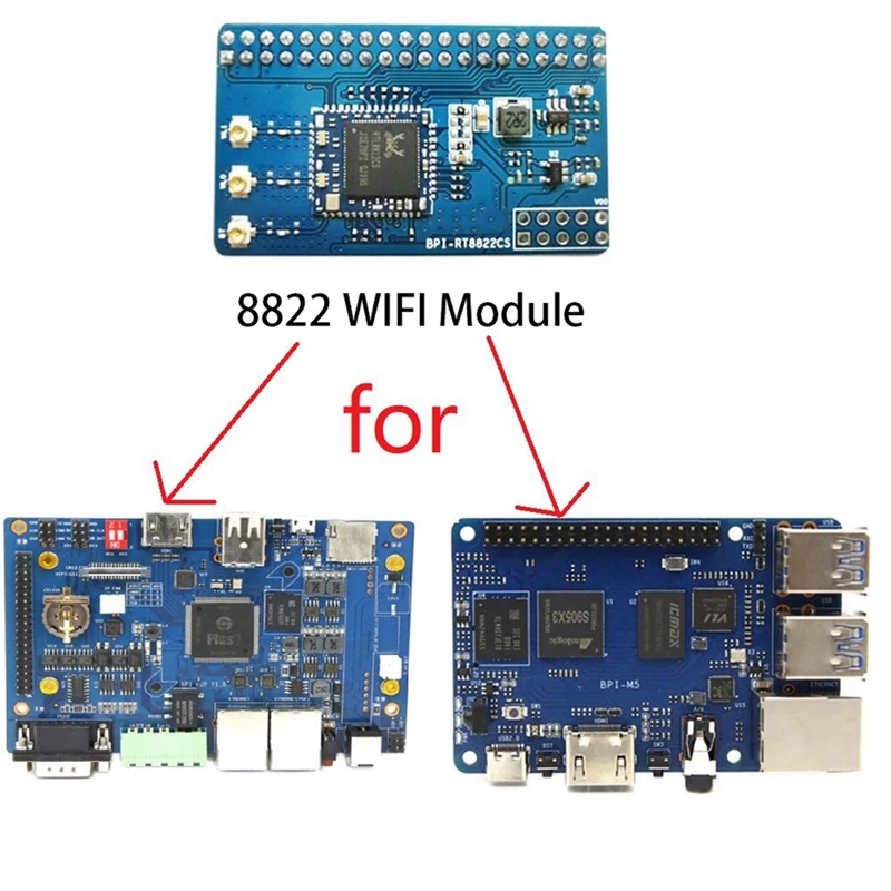 

Плата расширения 802,11 A/B/G/N/Ac 2T2R Wifi + BT5.0 SDIO