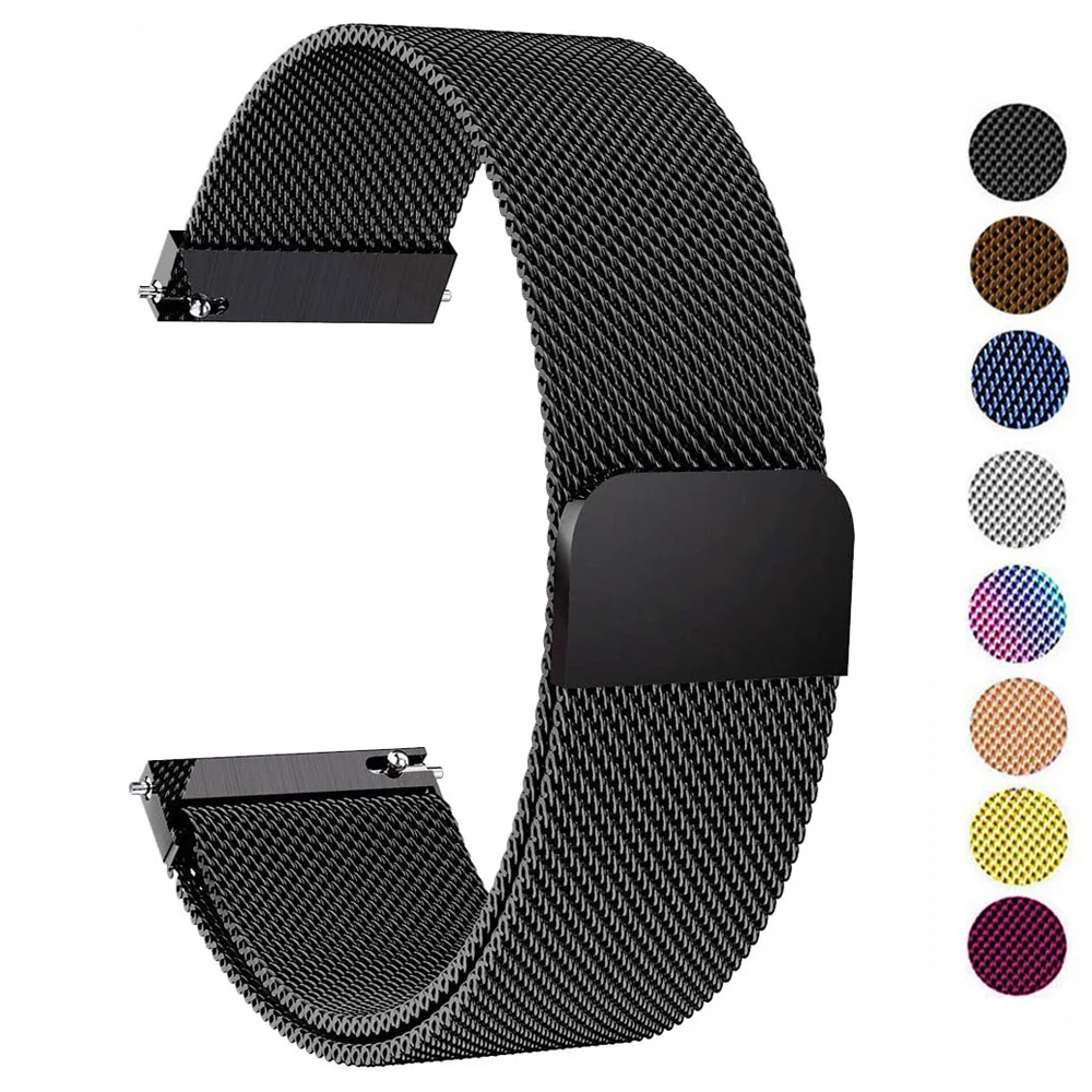 Cinturino Milanese Per Samsung Galaxy Watch 5/4 44Mm 40Mm/5 Pro/4 Classic/Active 2 20Mm/22Mm Bracciale Huawei Gt 2/3 Pro Band