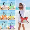 Children's Beach Bag New Toy Bag Big Crab Dinosaur Outdoor Shell Color Mesh Shell Bag Beach Toy Storage Backpack 2