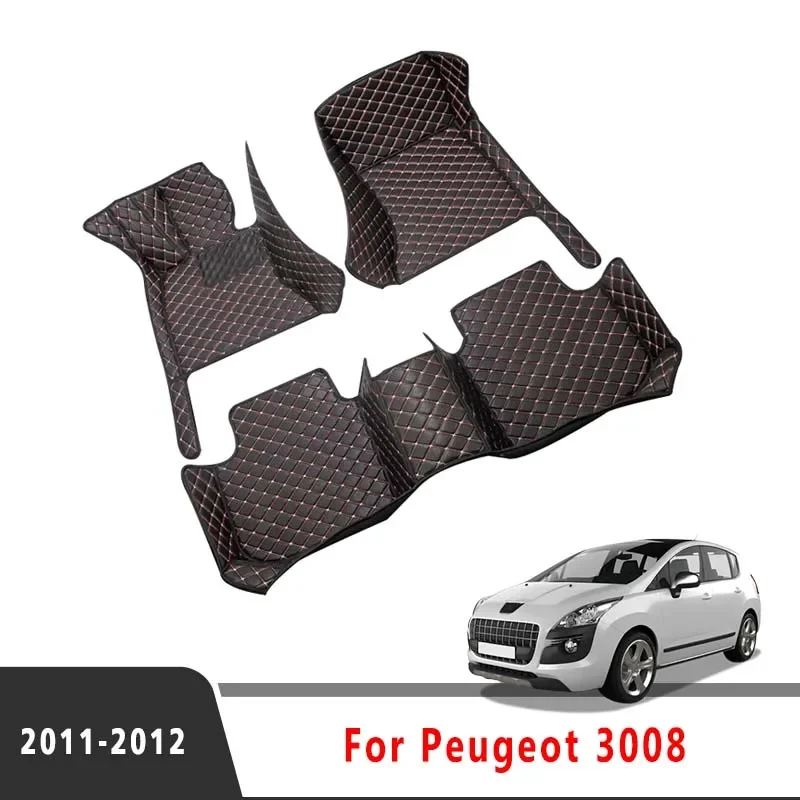 

Автомобильные коврики для Peugeot 3008 2012 2011, автомобильные аксессуары для интерьера, коврики на заказ, накладки на ножки, запасные части автомобиля, чехлы