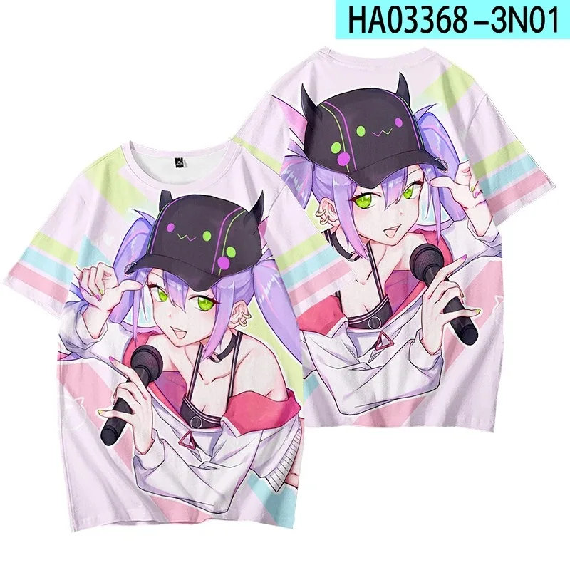 Anime Tokoyami Towa 3D Print T Shirt Women Men Summer Fashion Short Sleeve Funny Tshirt Graphic Tees Streetwear Cosplay Costume