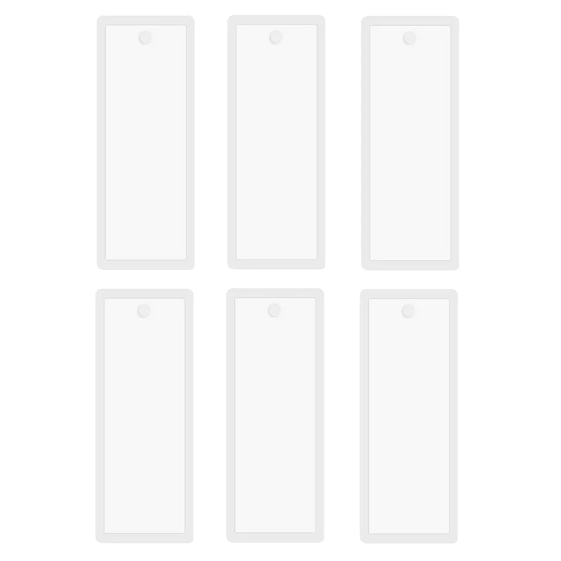 

36 Pcs 3.7 Inch Rectangle Silicone Bookmark Mold DIY Bookmark Mould Making Epoxy Resin Jewelry Craft Transparent Mold