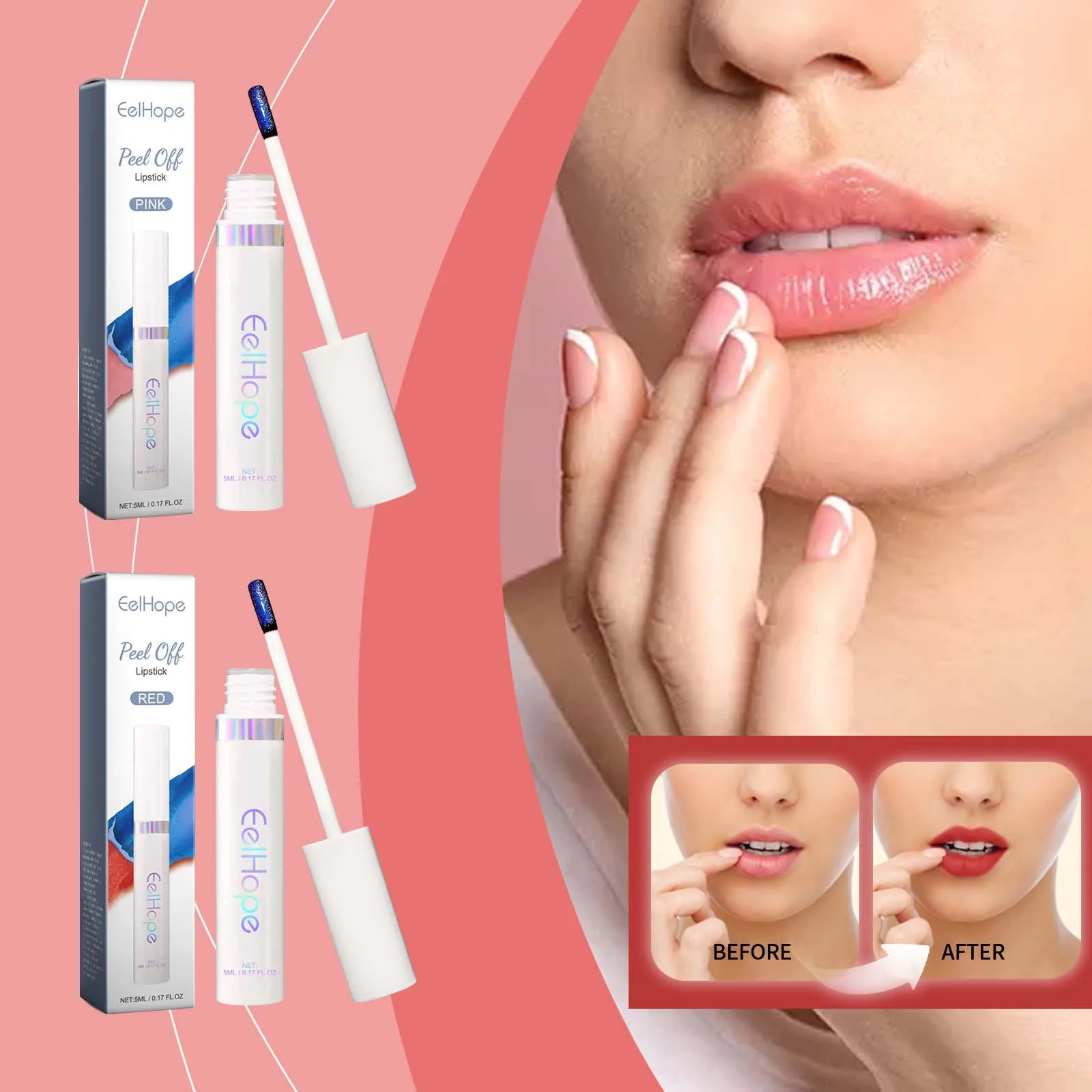 Lip Gloss Matte Velvet Lip Mud Waterproof Long Last Non-stick Cup Lightweight Tear-off Lip Stain Liquid Lipstick Makeup Cosmetic 3