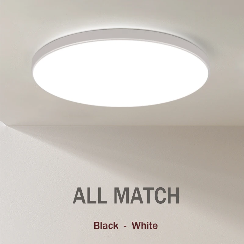 Lampada Soffitto LED Rotonda Piatta 18W 1800lm – 3 Temperature (3000K/4000K/6500K), IP44, Diametro 22 Cm