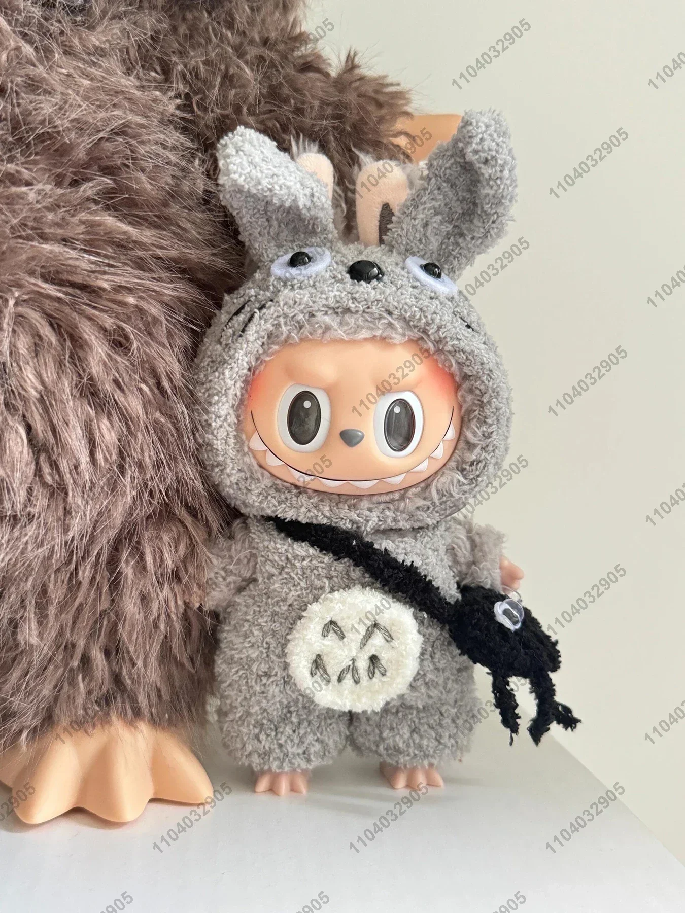 Labubu The Monster Cartoon Totoro Costume Vinyl Doll Action Figure 1:1 Replica
