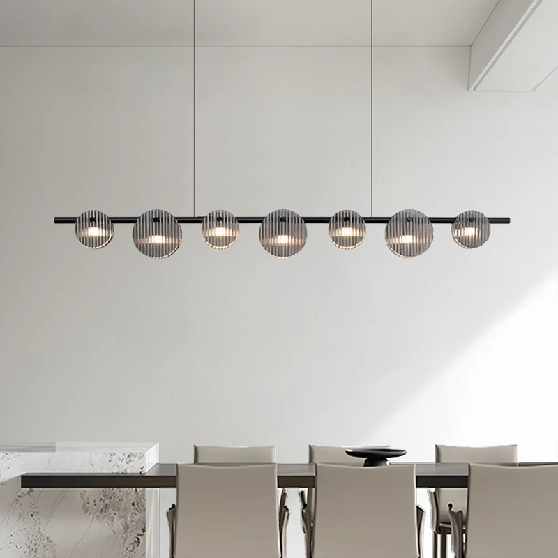 Modern Minimalist Style Led Chandelier Dining Room Kitchen Bar Living Room Bedroom Ceiling Lamp Black Art Chandelier Lamp