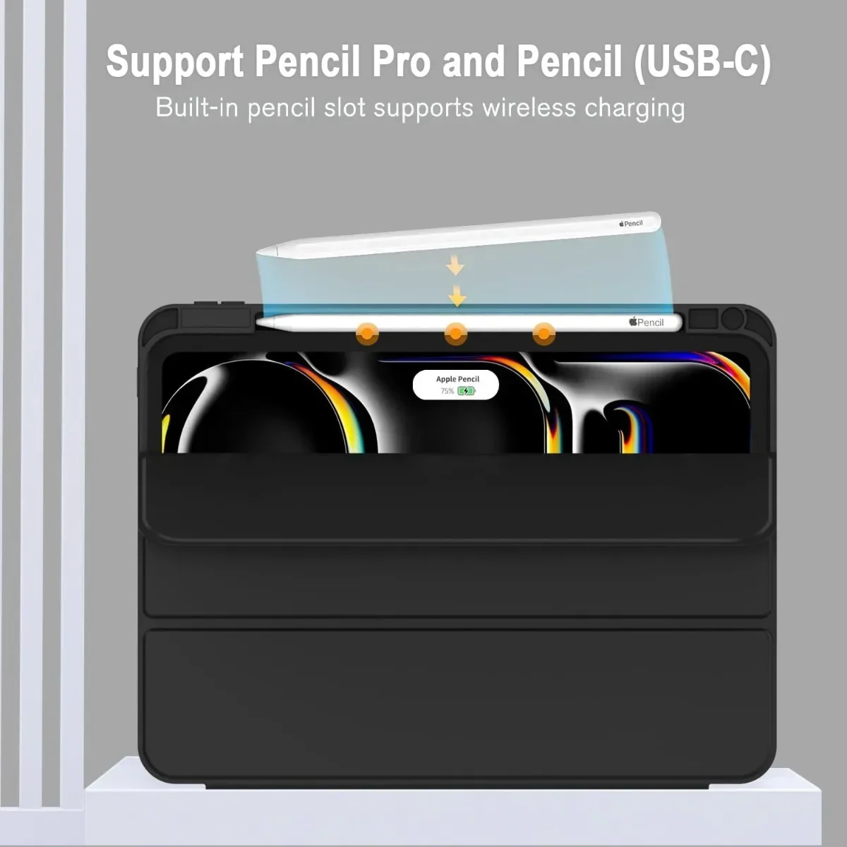 Premium Smart PU Leather Shockproof Cover with S Pen Holder