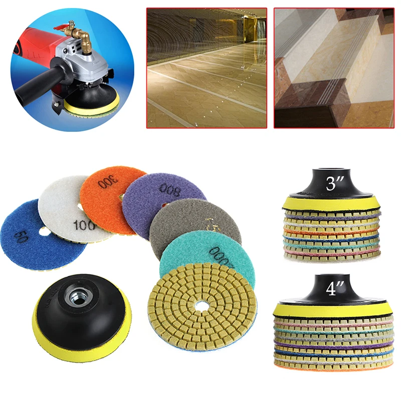 

8 Pack Durable Grinding Wheels Fiber Resin Water Grinding Disc Replacement