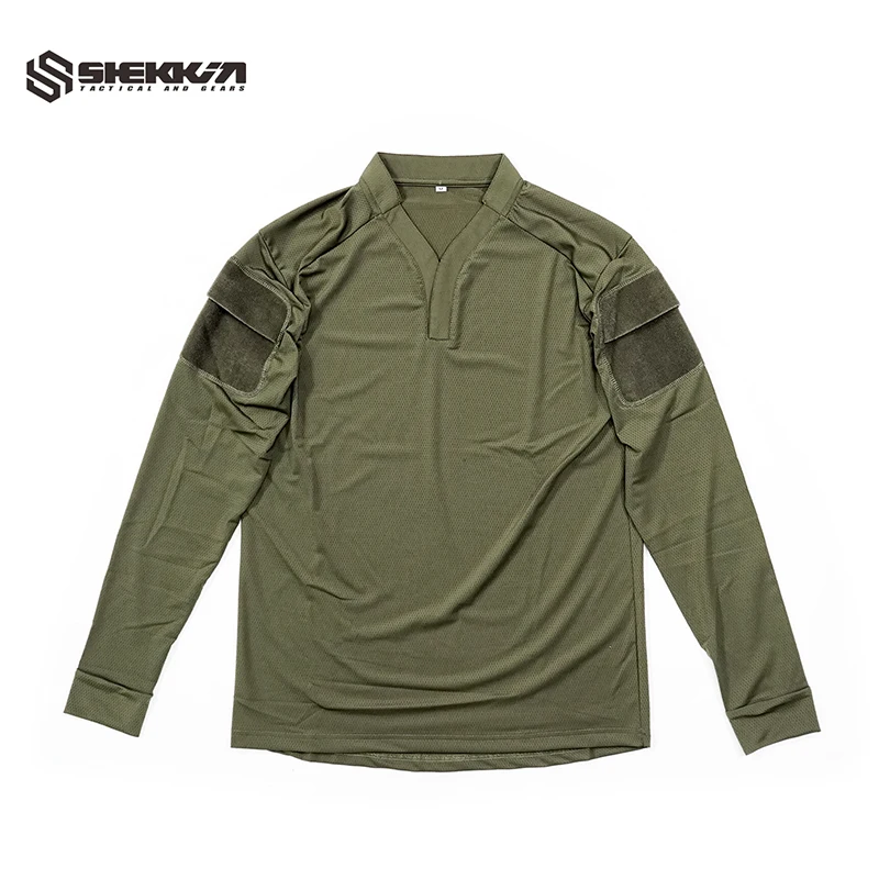 

Shekkingears Velocity Style Rugby Shirt Quick Drying Tactical Long Sleeve T-shirt CAG