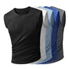 Summer Ice Silk Running Vest Men Sports Fitness Sleeveless T-shirt Quick-dry Mesh Gym T-shirt Breathable Plain Lovers Clothing 1