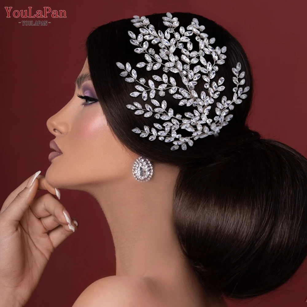 

TOPQUEEN HP500 Bridal Headband Rhinestone Tiara Woman Headpiece Pageant Headdress Wedding Hair Accessories Bride Headwear Jewel