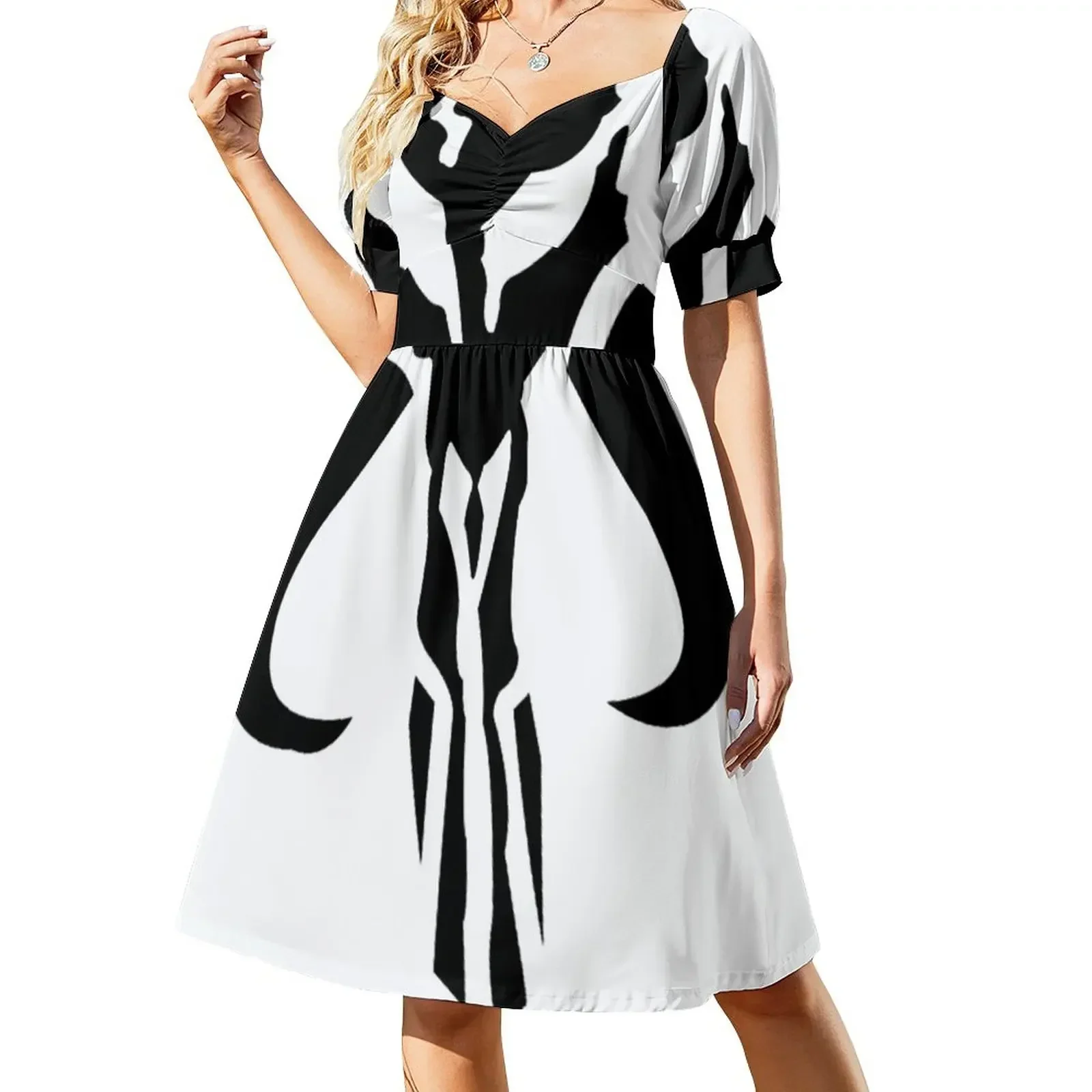 thumbnail image 1 of Vestido de manga corta de mitosaurio, vestidos de verano para mujer, vestido de verano para mujer, ropa femenina, vestido para mujer, 1 of 8