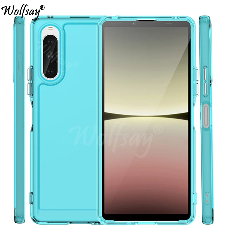 Custodia Trasparente Per Sony Xperia 10 V Custodia Morbida In Tpu Color Caramella Trasparente Per Sony Xperia 10 V Cover Per Custodia Sony Xperia 10 V