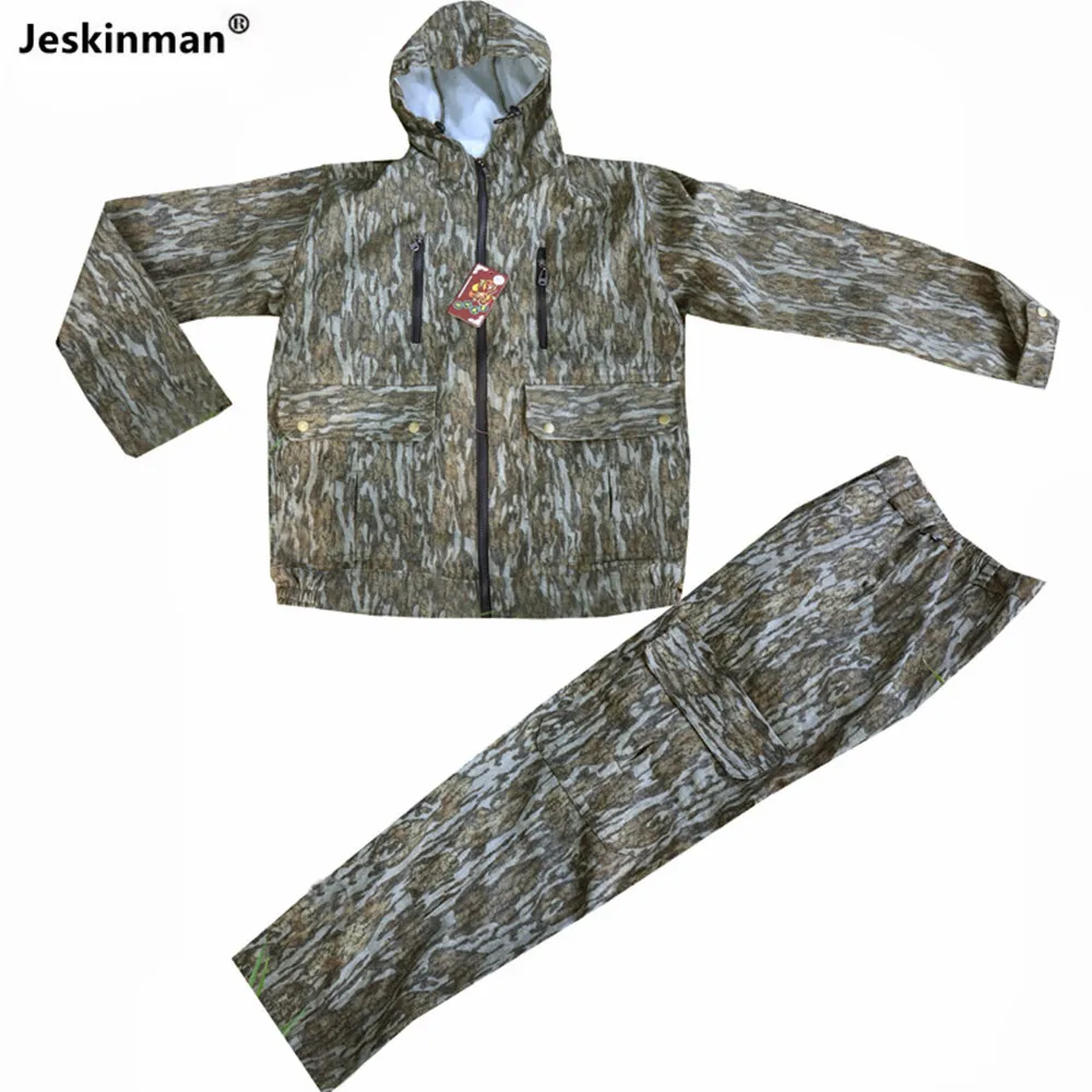 Tenue camouflage écorce homme printemps automne pêche chasse - vêtement photo faune respirant extérieur