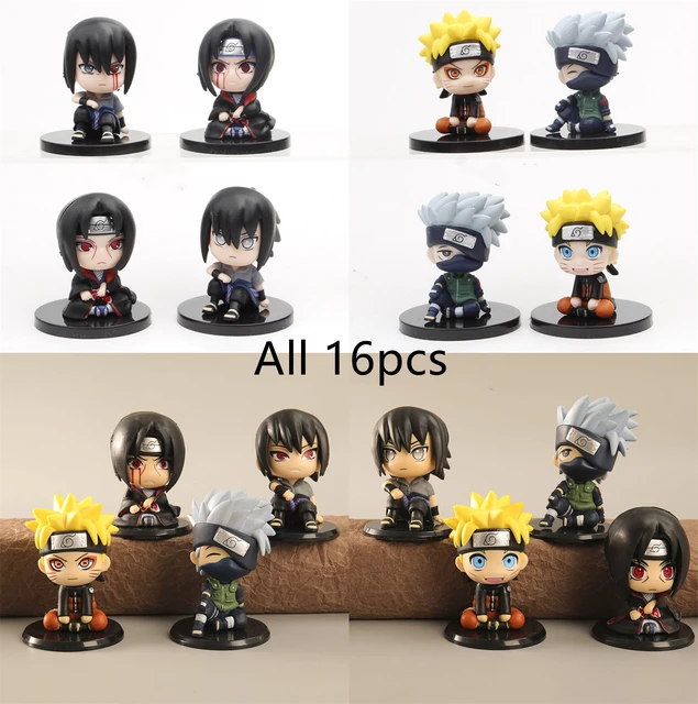 4 Pcs/Set Naruto Kawaii Anime Figure Sasuke Naruto Boruto Figurine Fighting  Combat Posture Dolls Model Ornaments - AliExpress