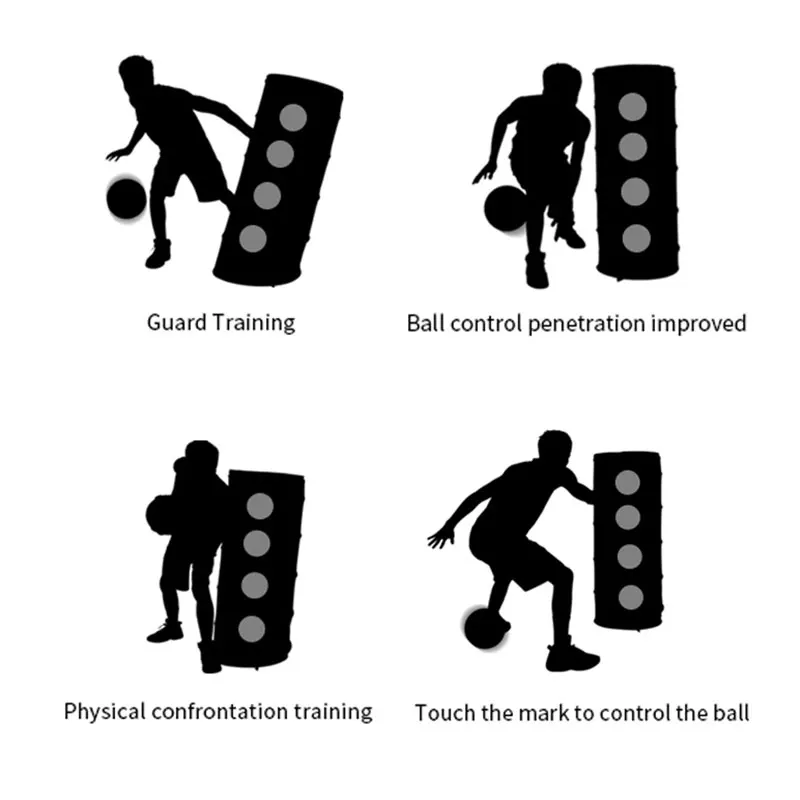 Basketball Crossover Training Folding Tube Inflatable Wall