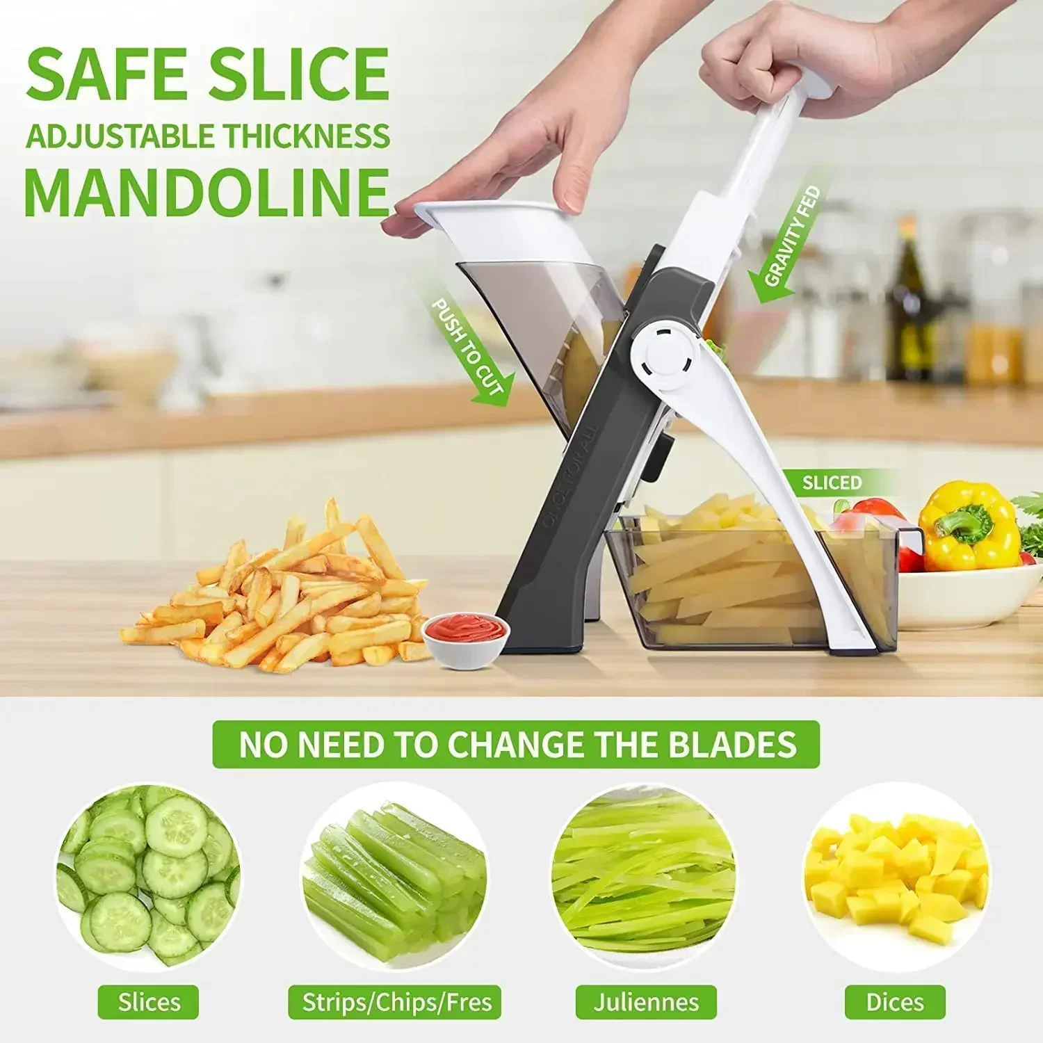 

Multi Vegetable Chopper Potato Slicer Food Veggie Cutter Carrot Grater French Fries Onion Shredders Cheese Graters Kitchen Tool