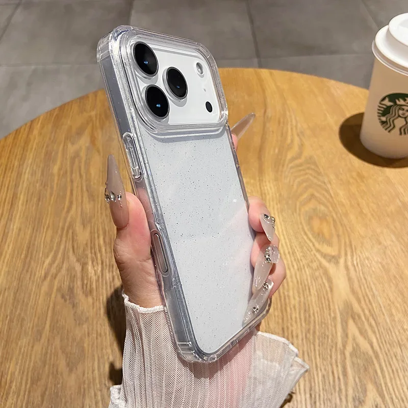 Luxury Fashion Bling Glitter Acrylic Shockproof Phone Case