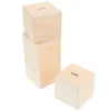 4 Pcs Wooden Piggy Bank Kids Coin Storage Box Money Container Saving Box Change Holder Childrens Piggy Bank Wooden Box For Home 6