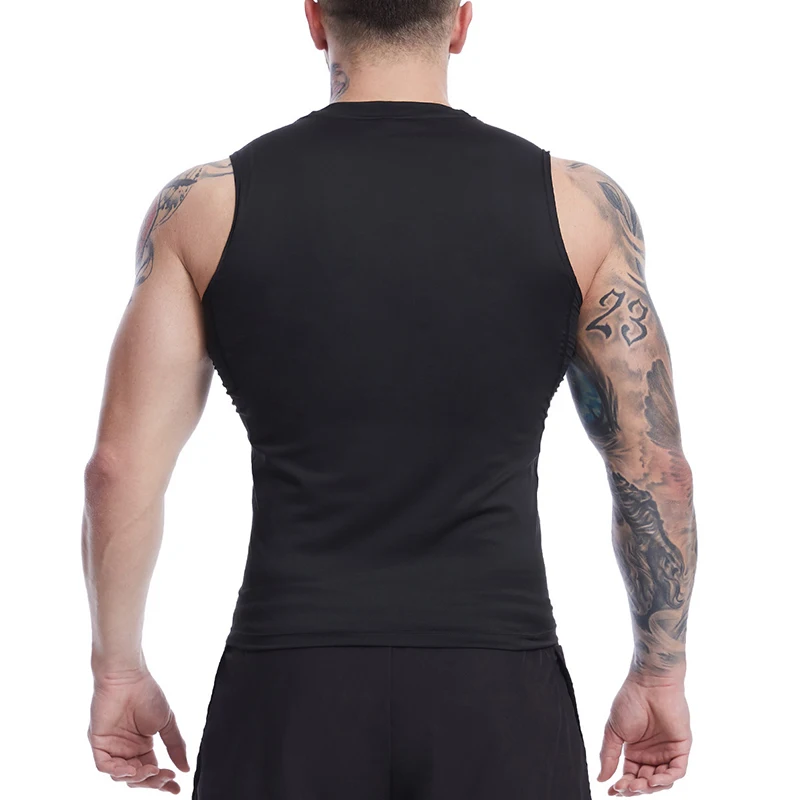 Spider Print Tank Tops for Men Athletic Quick Dry Sleeveless Compression Shirt Gym Workout Running Vest Baselayers Undershirts 6