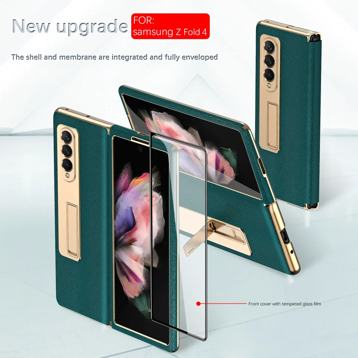Per Samsung Galaxy Z Fold 5 Case Galaxy Z Fold 4 Fold 3 Fold 2 Custodia Con Custodia Protettiva Per Schermo In Vetro Temperato