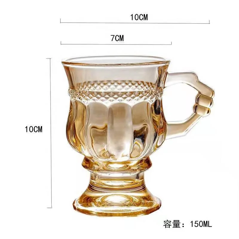 Joeyan Thick Amber Drinking Glasses Cups Water Tumblers,Flower Embossed  Vintage Highball Glass for D…See more Joeyan Thick Amber Drinking Glasses  Cups
