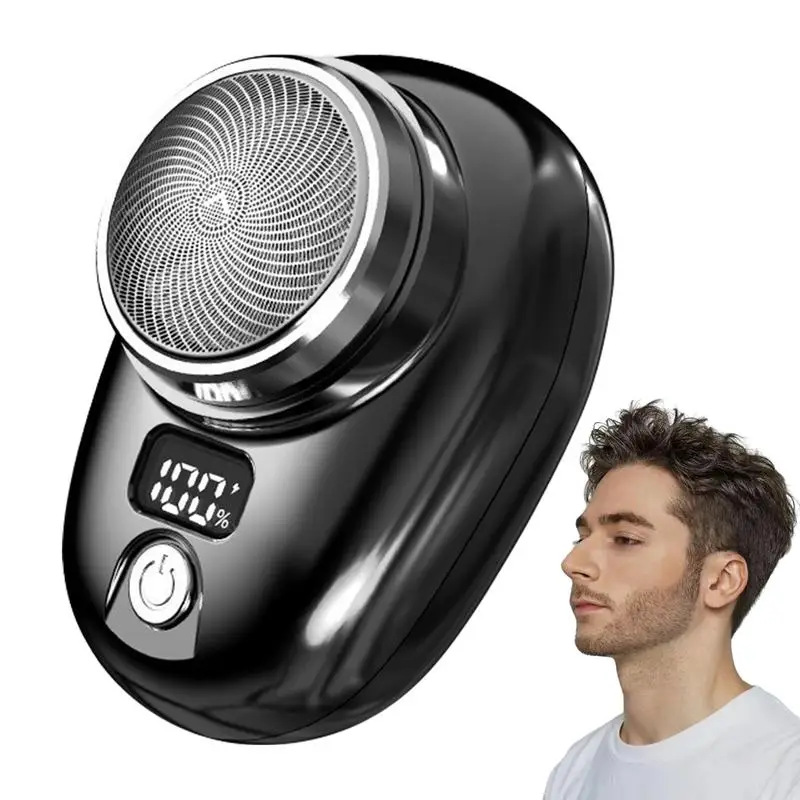 Portable Electric Shaver USB Rechargeable Mini Shave Electric Razor Pocket Shaver Waterproof Shaver Smart LED Display 4 colors
