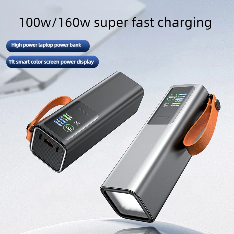 Power Bank 30000mAh 100W Max Ricarica Rapida Alta Capacità Caricabatterie Portatile Leggero in PC per iPhone Huawei Xiaomi Samsung - immagine 2