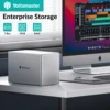 Yottamaster 5 Bay RAID Aluminum External Hard Drive Enclosure for 2.5" 3.5" SATA HDD/SSD Direct Attached Storage for Data Backup