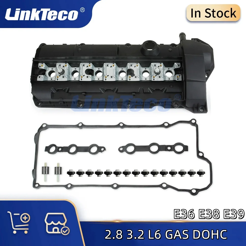 

Car Engine Valve Cover For 1996-2001 BMW Z3 M3 323is 328is 328i 528i E36 E38 E39 2.8 3.2 L L6 GAS DOHC M50 M52