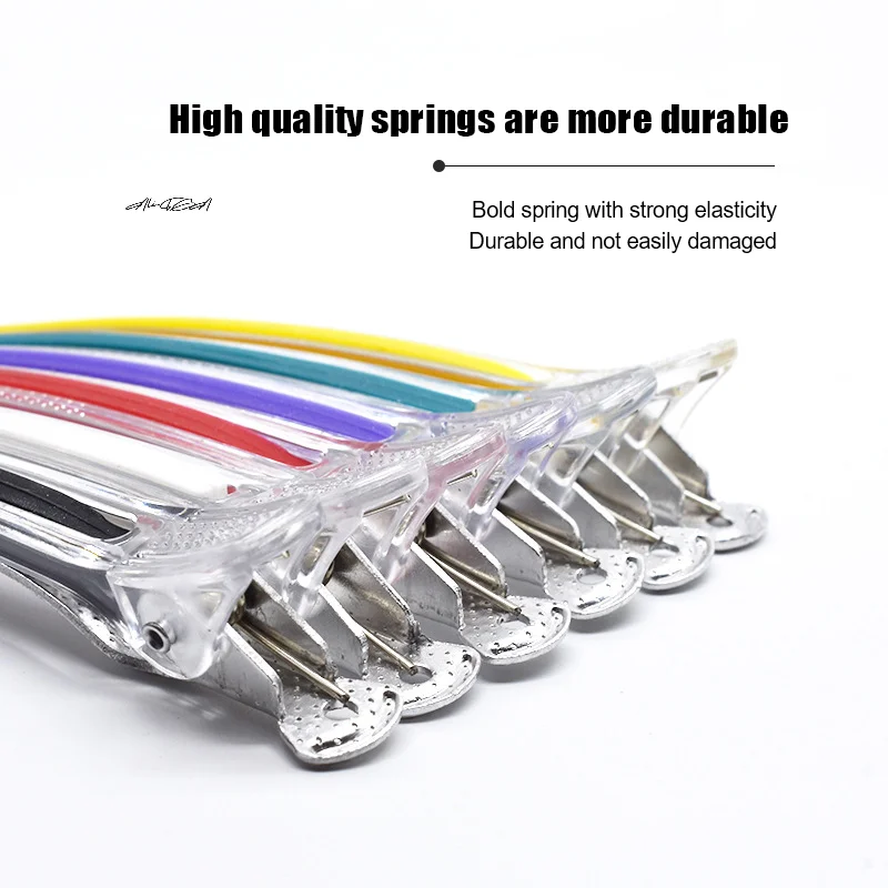 6Pcs Professional Seamless Alligator Hair Clips For Barbershop Haircutting Sectioning Salon And Household Beauty Styling Tools_voghion.com