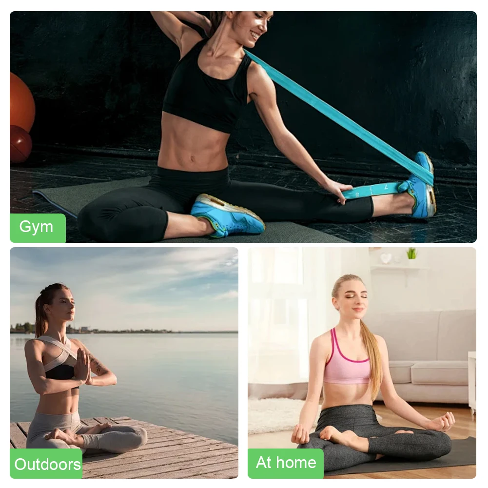 Yoga Pilates Resistance Band 8 Numbers Elastic Band