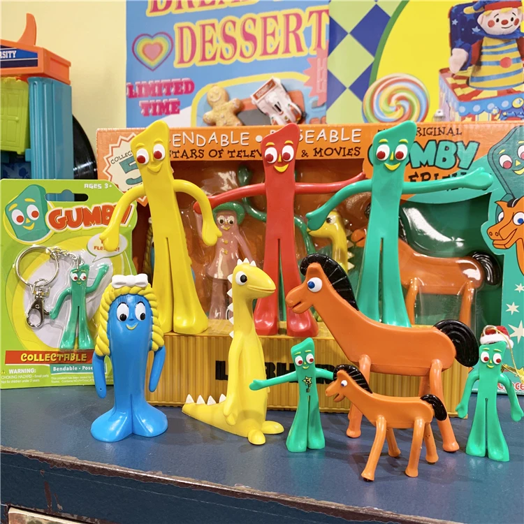 13CM Big Size NJ Croce Gumby Garage Kit Wire Cable Doll