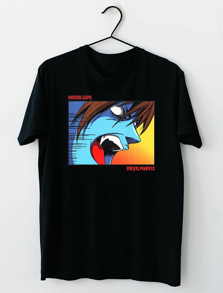 Limited New Hook Up Skateboard Devilman 13 T-Shirt S-4Xl