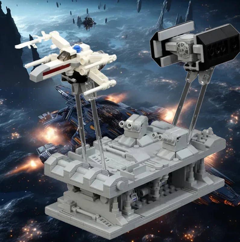 Hot Toys Astronave X-Wing Fighter Tie Bomber Trench Run Pursuit Blocchi Di Costruzione Fai Da Te Giocattoli Di Natale Per Regalo Per Bambini