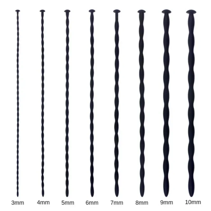 Safe Soft Silicone Penis Stimulator Dilator Uretral Rod Catheter Sex Toys Horse Eye Stick for Male BDSM Plug urethral dilator silicone urethral dilator 8 sizes