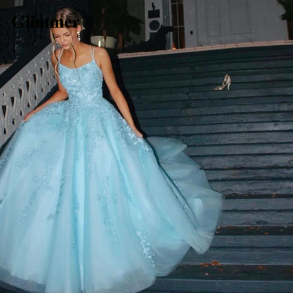 

Glimmer Romantic Evening Dresses Sleeveless Formal Prom Gowns Custom Made Special Occasion Vestidos De Fiesta Noche Robe Soiree