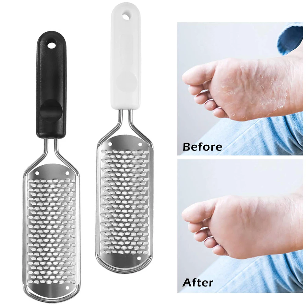 

Pedicure Foot File Callus Remover and Cuticle Pusher Foot Dead Skin Remover Stainless Steel Foot Rasp Men Women Foot Care Tool