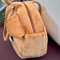 Kawaii Rilakkuma sac fourre-tout en peluche mignon ours blanc marron dessin animé sac à main doux sac à bandoulière décontracté pour femmes fille grande capacité 4