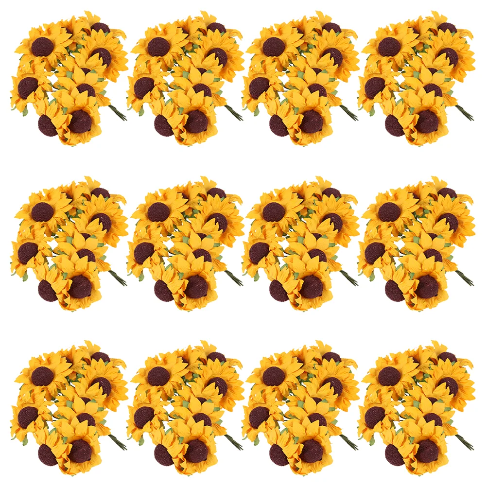 

200 Pcs Paper Flowers Simulated Sunflower Wedding Artificial Sunflowers Simulation Accessories House Bride