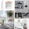  Tissue Storage Box Roll Paper Dispenser Box Toilet Paper Holder With Side Unique Slot For Living Room Restaurant Bathroom 3