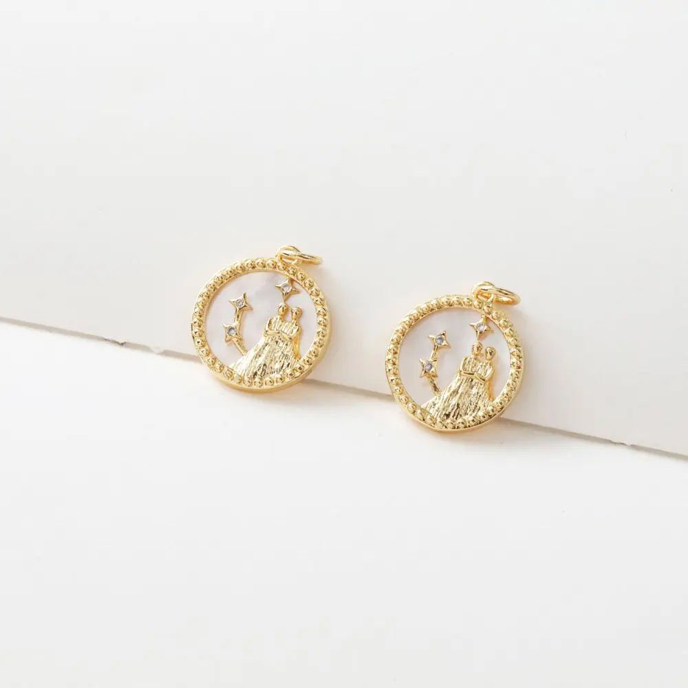 1PCS 16mm ڿ  ڸ   Ʈ  󸮿   Ȳ    ŷ DIY 14k   ׼ 