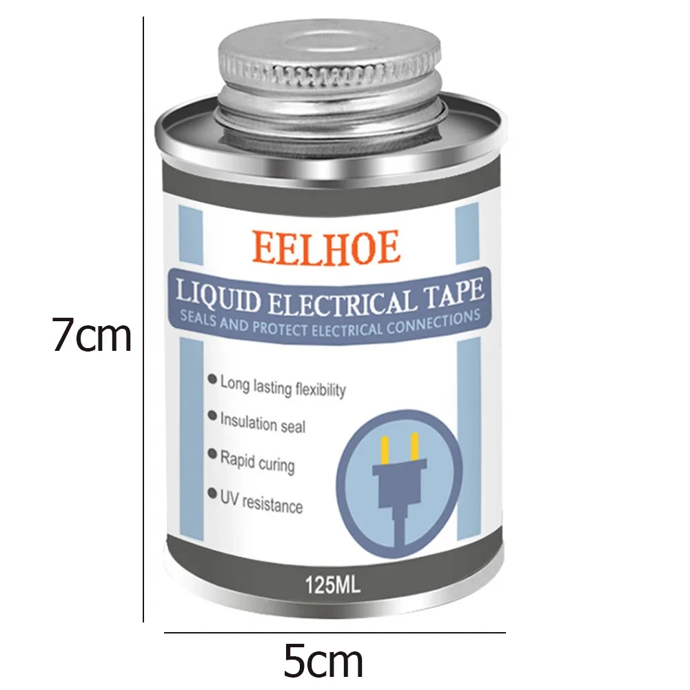 125ml Waterproof UV Protection Liquid Insulation Electrical Tape Tube Paste Rubber Fixed Dry Insulating Sealing Glue