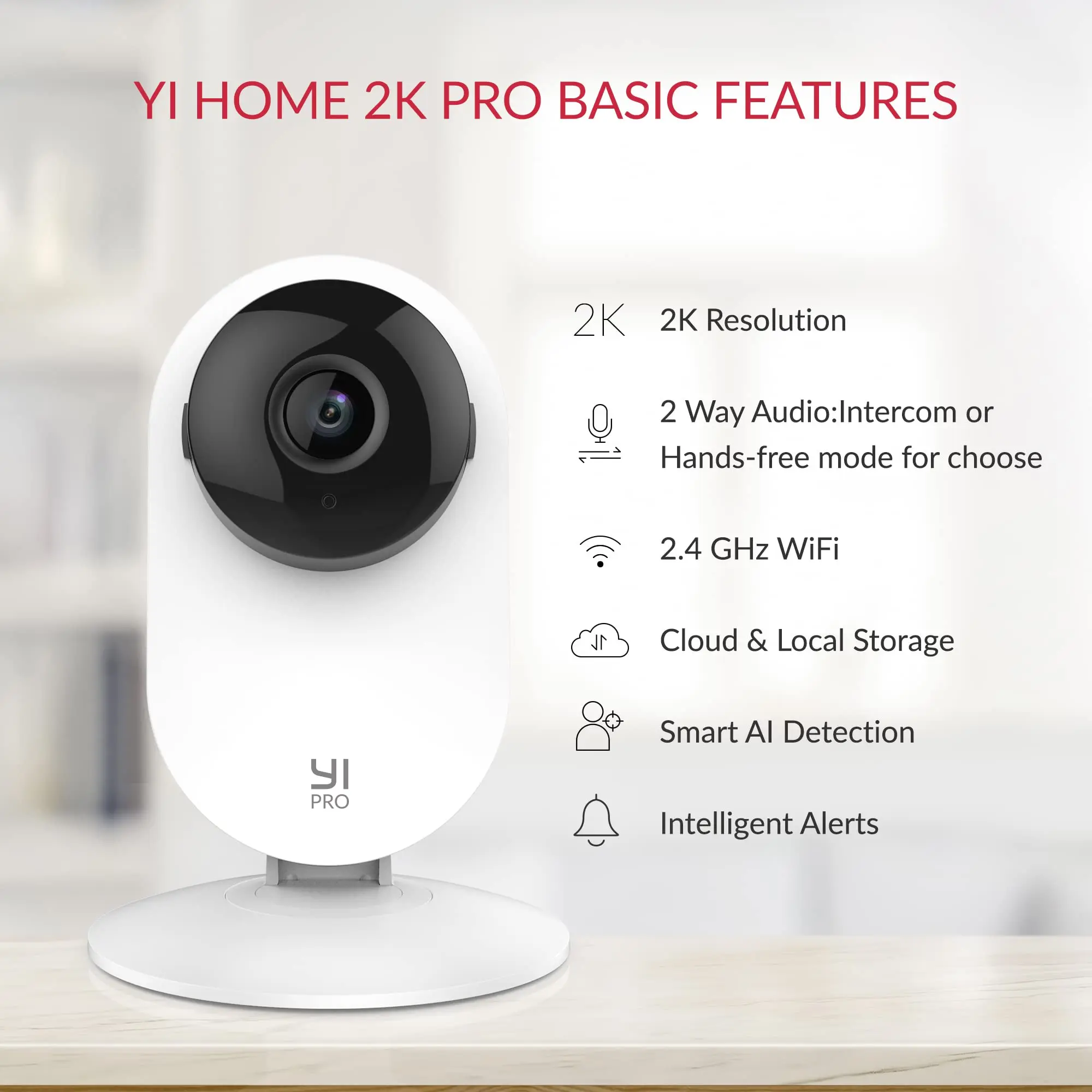 Kit de 2 caméras de surveillance intérieur YI Home 1080p - WiFi, détection  de Mouvement, Vision Nocturne (Vendeur tiers) –