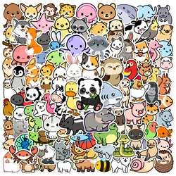 100PCS Adorable Cartoon Animal Graffiti Stickers - Waterproof DIY Decor (100PCS)