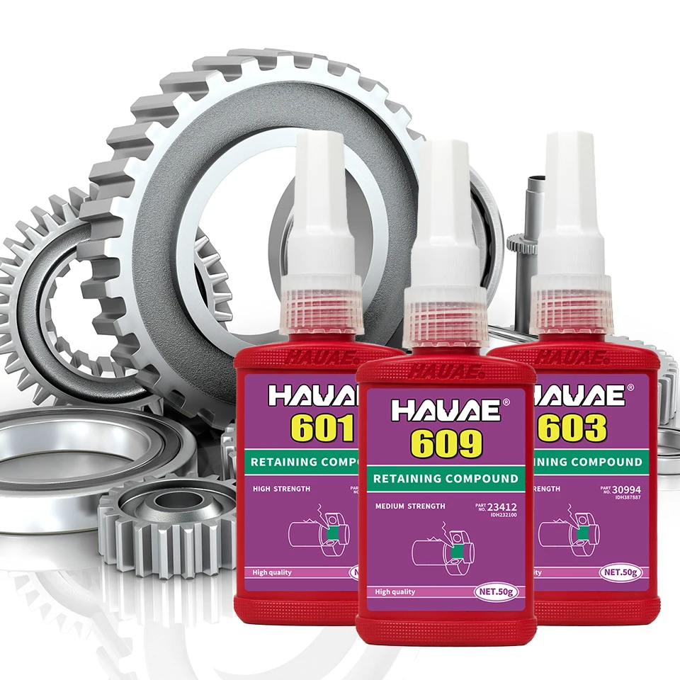 กาวยึด601 603 609 620 638 680 648รูปทรงกระบอกกาวแบบไม่ใช้ออกซิเจนบุชชิ่งกาวโลหะ 1