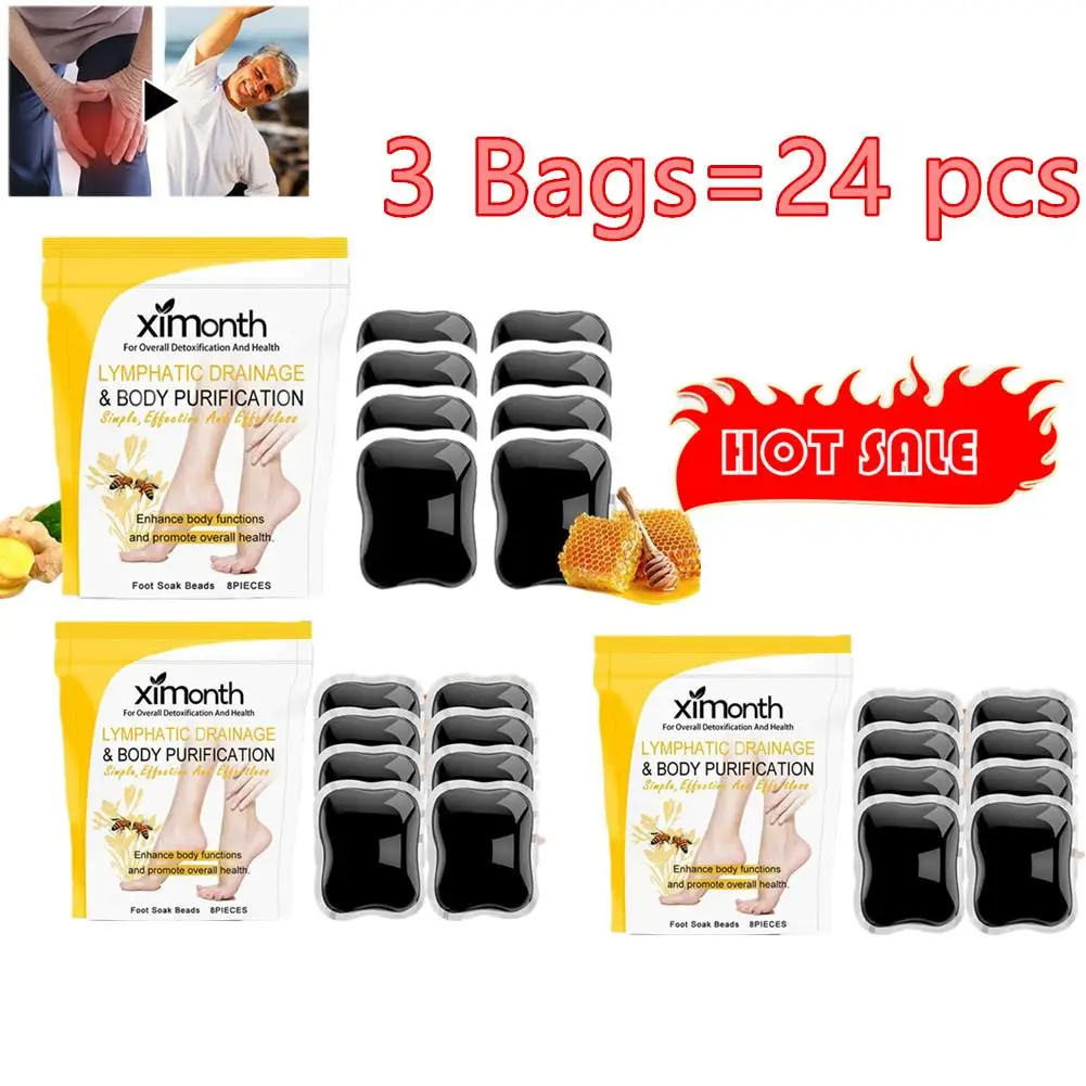 

3x Herbal Foot Soak Gel Bee Foot Bath For Slimming Repair Legs Varicose Veins Edema Pain Fatigue Soothing Detox Shape Up