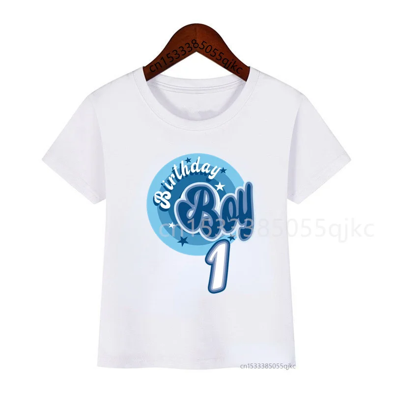 

Birthday Boys Girls Number 1 2 3 4 5 T-Shirt Children Boys Family Matching T Shirt White T-Shirt Baby Girls Top