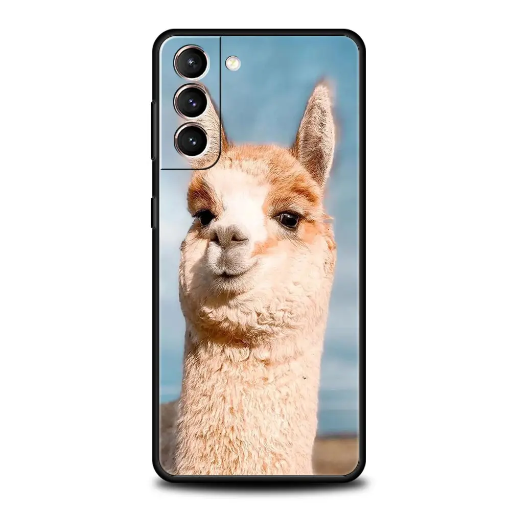 Kawaii Alpaca Soft Silicone Phone Case - Lovely Design Cover