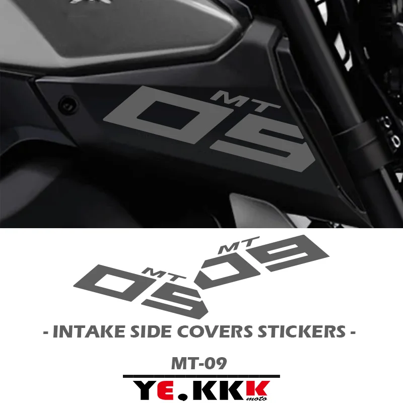 For Yamaha MT-09 MT09 MT-09SP FZ09 Air Intake Side Cover Sticker Set Fairing Cut Sticker Decals  Custom Color Reflective for yamaha fz09 fz 09 09 fz sp mt 09 mt09 air intake side cover sticker set fairing cut sticker decals custom color reflective